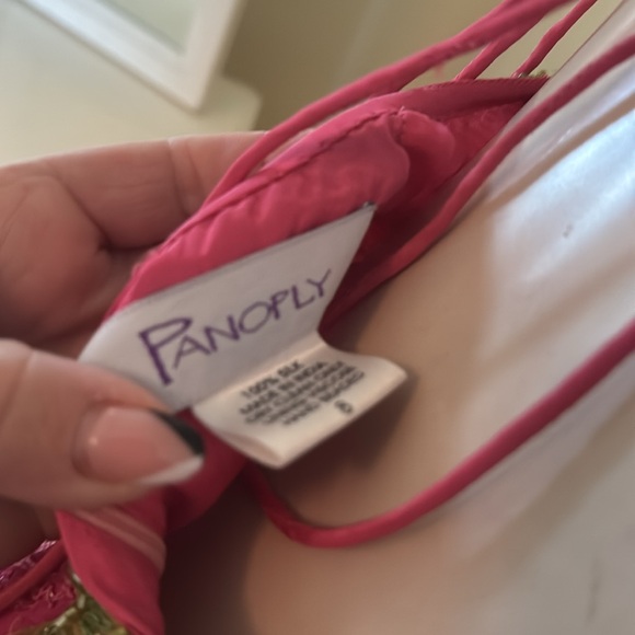 Neon Pink/Green Prom Dress Long Beaded Dress - Picture 13 of 15